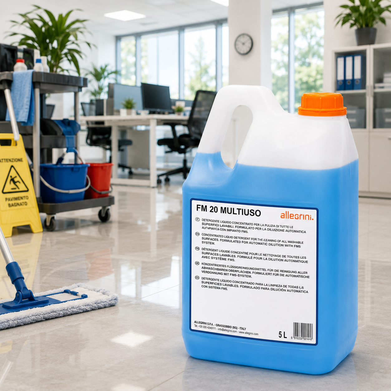 Detergente Professionale Multiuso Concentrato per Sistema FM5 5L