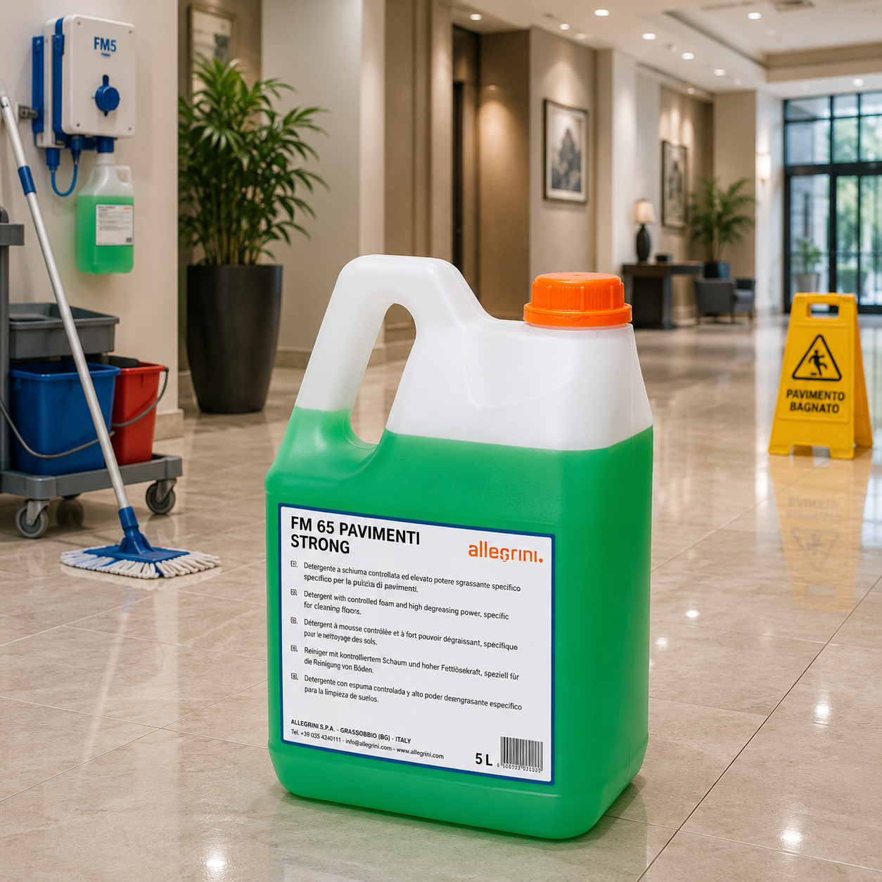 Sgrassatore Professionale Concentrato per Pavimenti Strong FM5 5 Kg