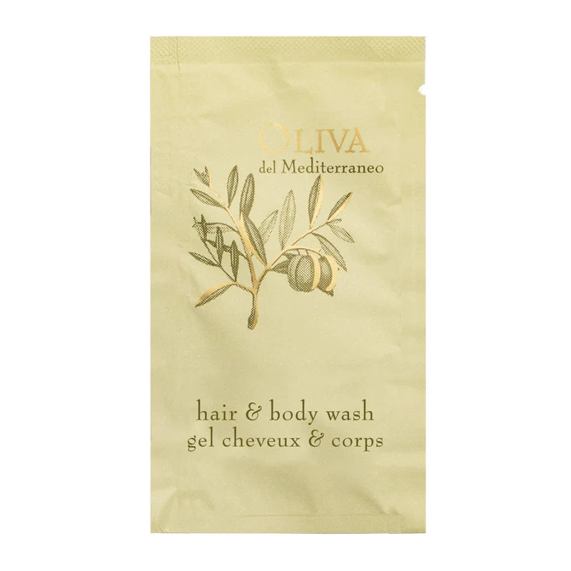 Gel douche & Shampoing 10 ml - Olive de la Méditerranée - Ligne de courtoisie