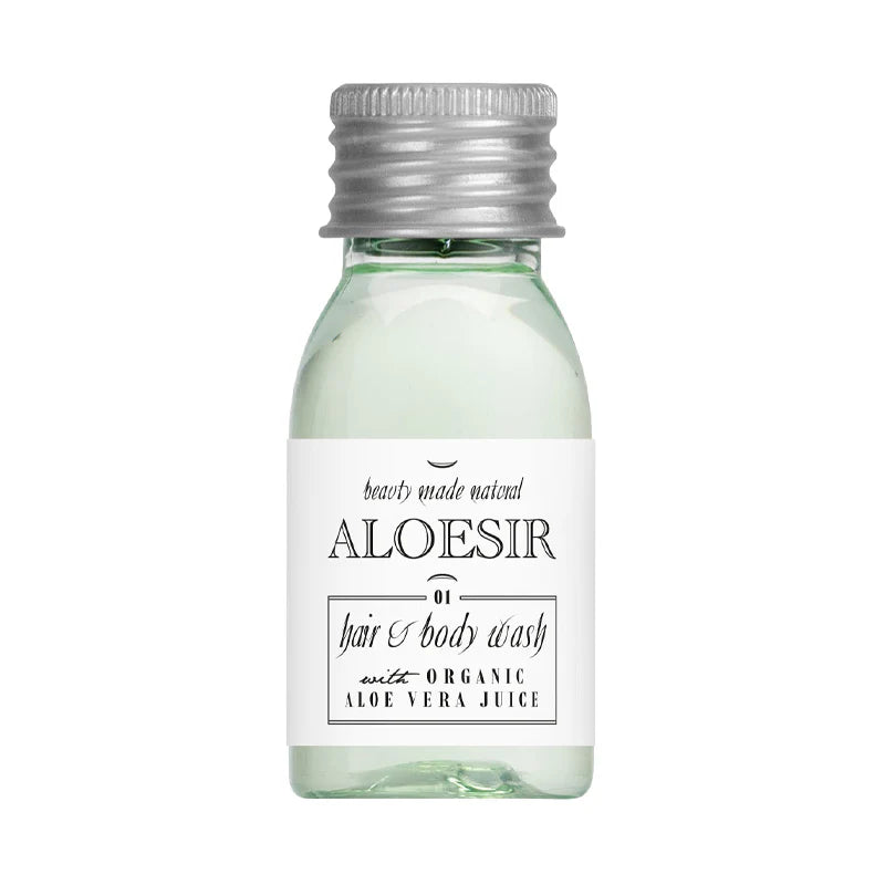 Gel Douche & Shampoing Monodose 20 ml – Aloesir - Ligne de Produits d'Accueil
