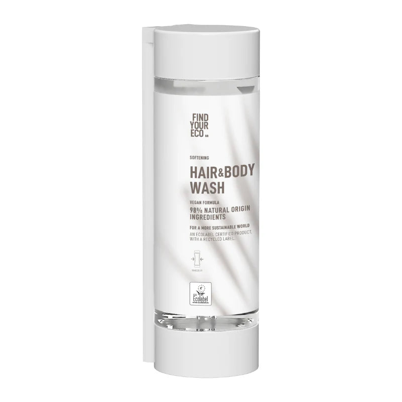Distributeur rechargeable Gel Douche et Shampoing 320 ml - Find your eco - Ligne Courtoisie