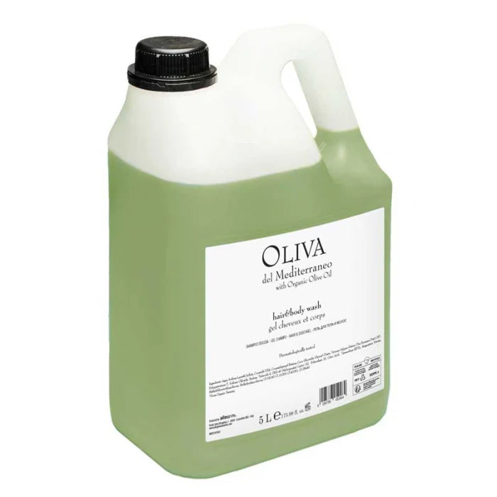 Recharge Gel Douche et Shampoing 5 L pour distributeur - Olive de Méditerranée - Gamme Hôtelière