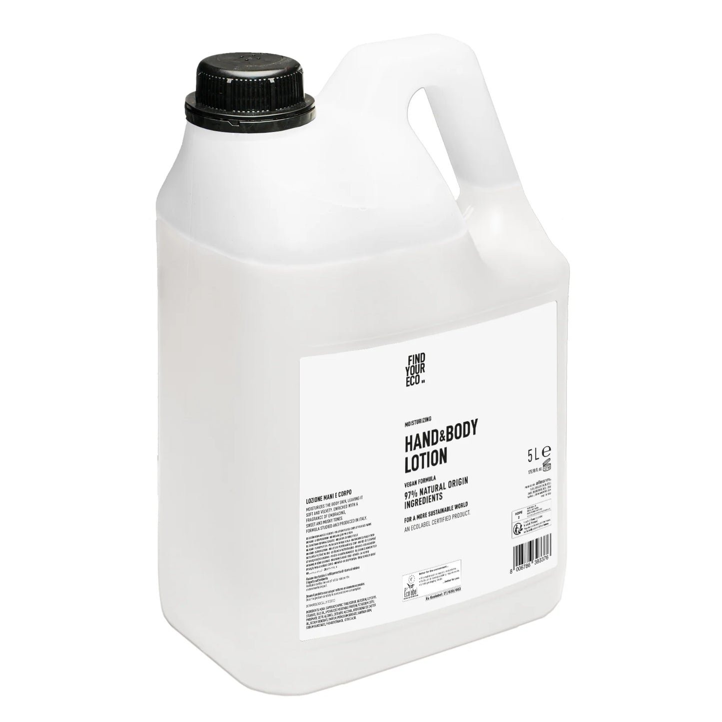 Ricarica Crema mani & corpo 5 LT - Find Your Eco - Linea Cortesia