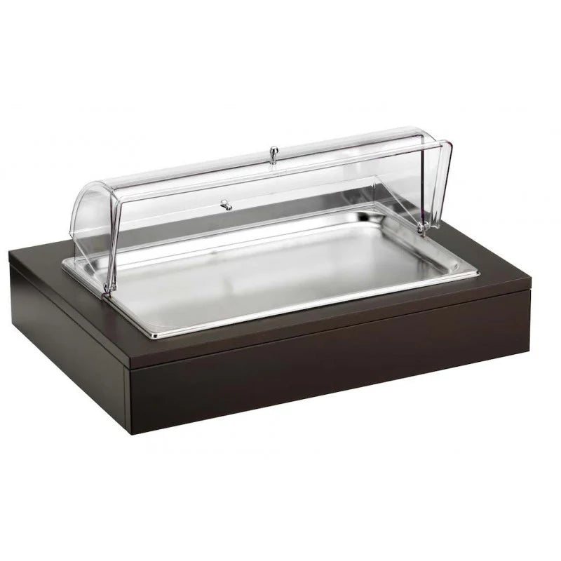 Vassoio Rettangolare Pasticceria Con Cupola, Wengé, buffet Classic - By Pintinox