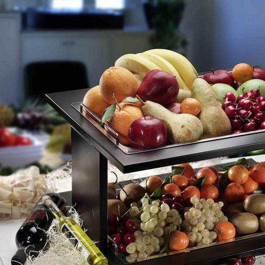 Corbeille à fruits à 2 étages, Wengé, buffet Classic - Pintinox