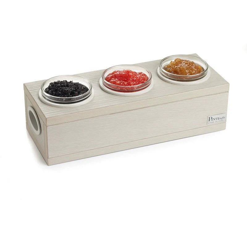 Set de 3 coupelles en verre Ø 10,5 cm, buffet Compact - Pintinox
