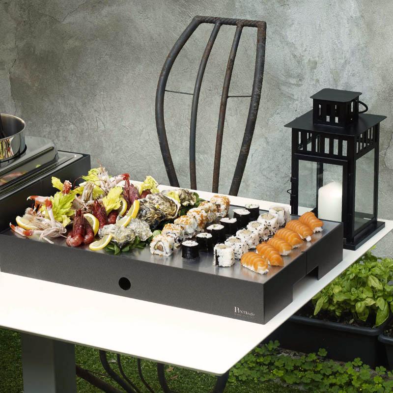 Piastra Acciaio Inox Refrigerata con Base Bassa, buffet Caleido - By Pintinox