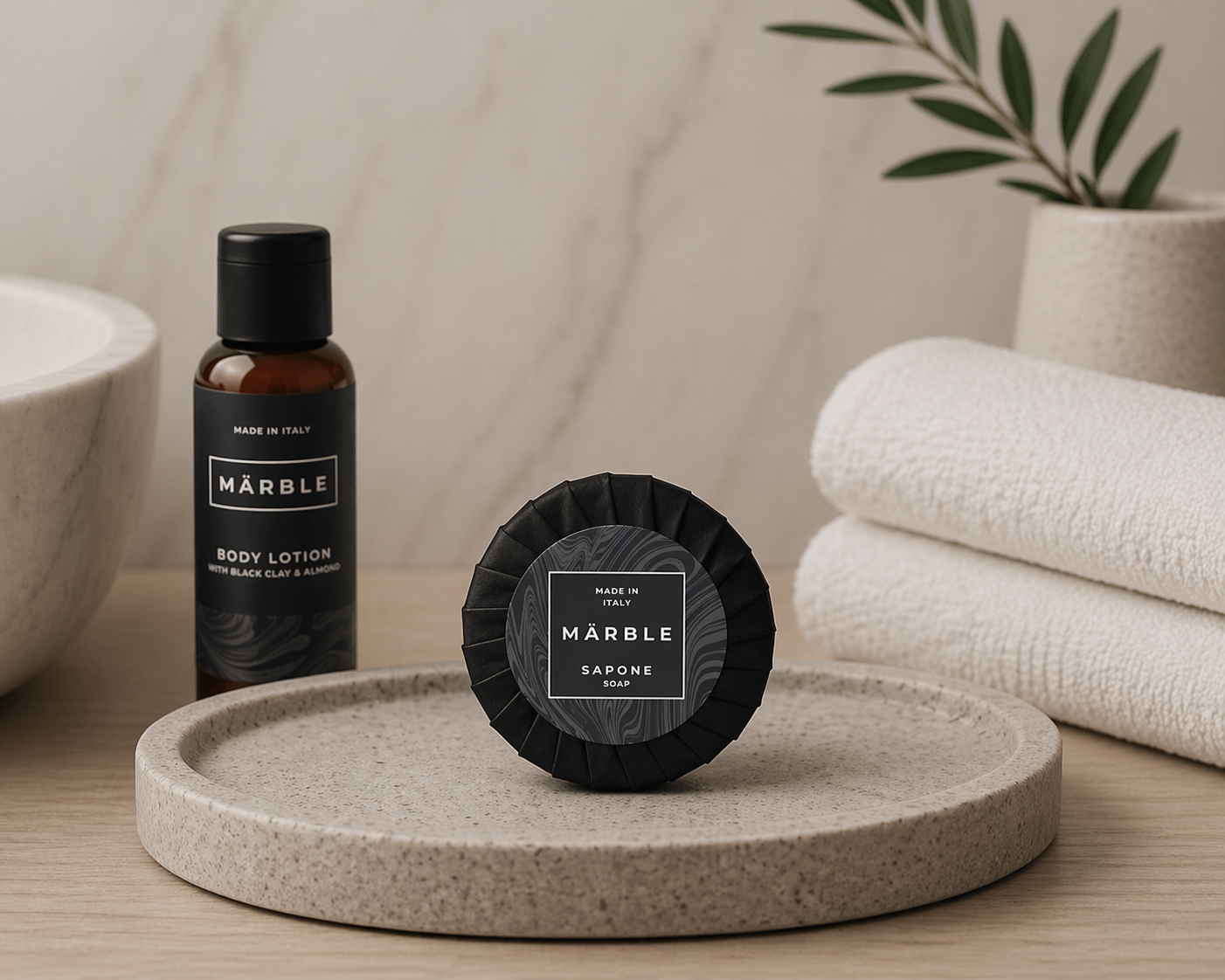 Sapone 15 g plissettato Marble