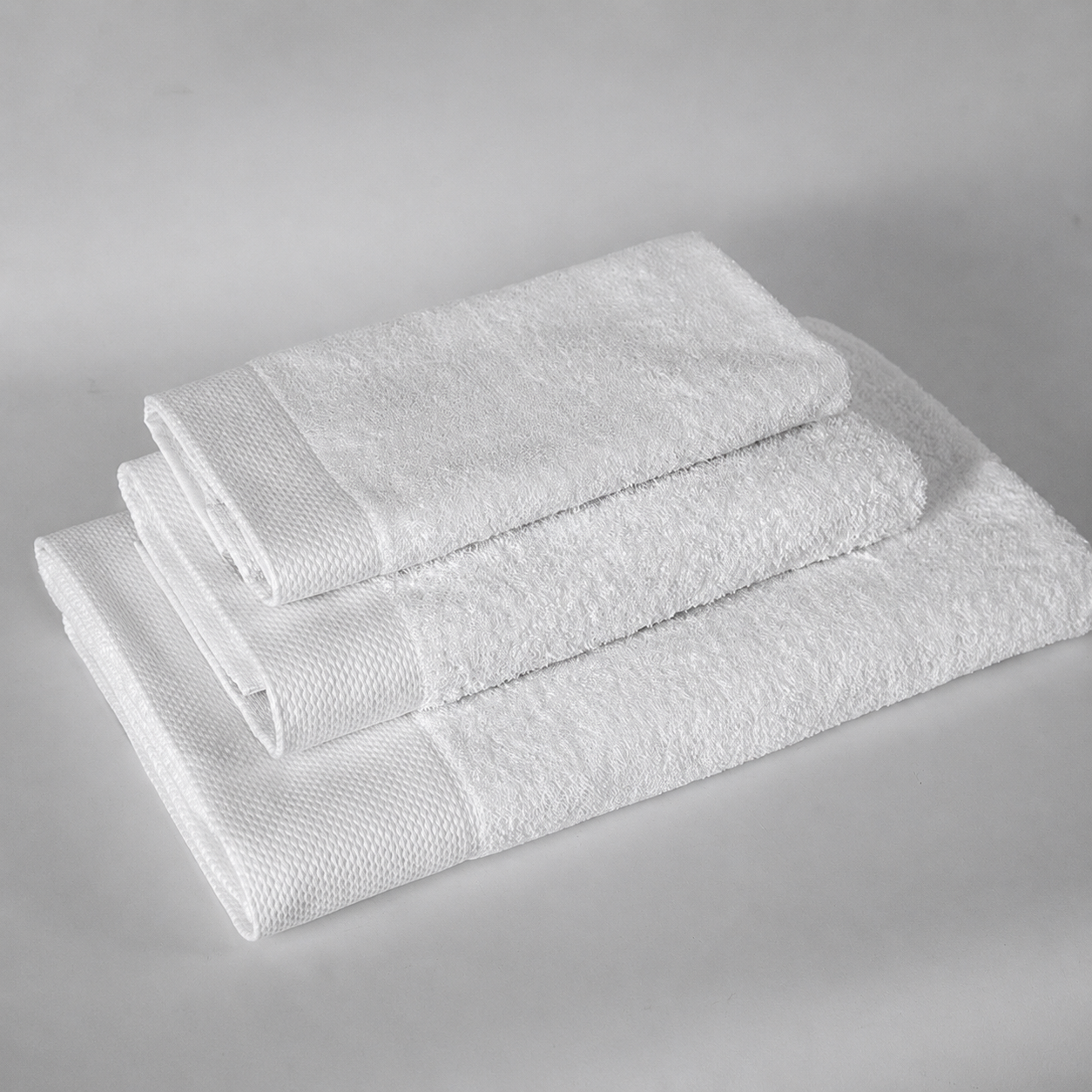 Telo doccia 100x150 cm Piquet Border Linea Prestige - 480 gr