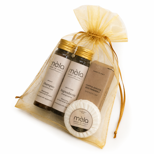 Kit Benvenuto Linea Mèla 40ml in sacchetto organza