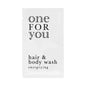 Gel douche & Shampooing en sachet 10 ml - One For You - Ligne de courtoisie