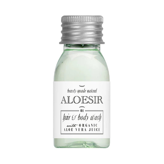 Gel Douche & Shampoing  Monodose 20 ml – Aloesir - Ligne de Produits d'Accueil