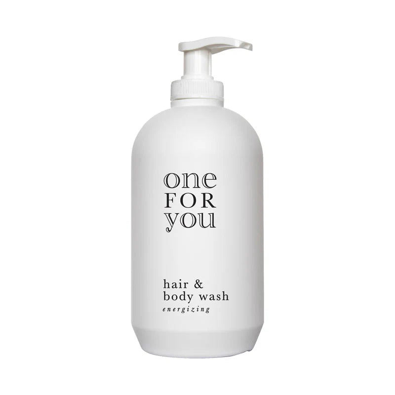 Distributeur à usage unique Gel douche & Shampooing 480 ml - One For You - Ligne produits d'accueil