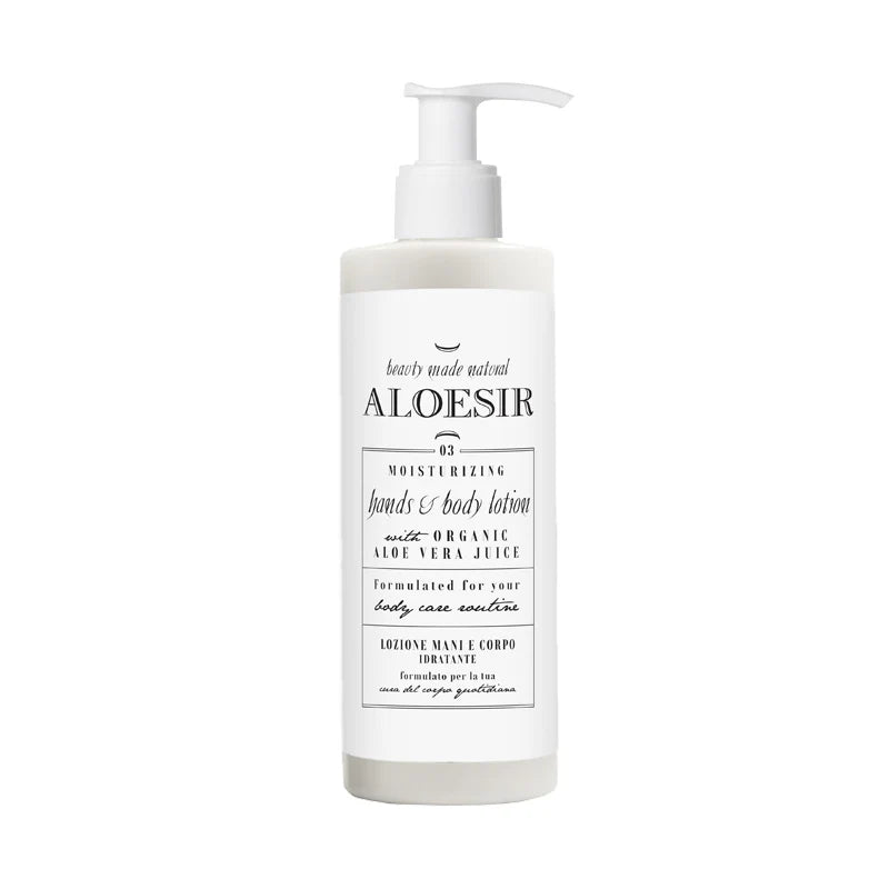 Distributeur rechargeable Crème mains & corps, 300 ml - Aloesir - Ligne de courtoisie