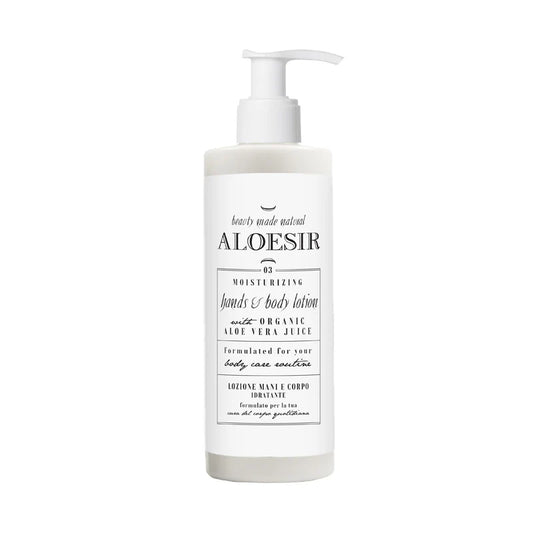 Distributeur rechargeable Crème mains & corps, 300 ml - Aloesir - Ligne de courtoisie