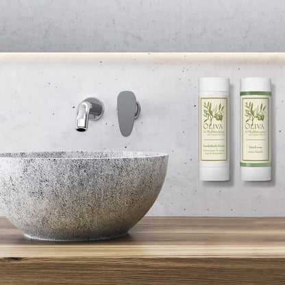 Distributeur rechargeable Crème Mains et Corps 320 ml - Olive de la Méditerranée - Ligne Courtoisie