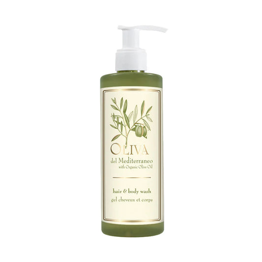 Distributeur rechargeable Gel douche et Shampooing, 300 ml - Olive de la Méditerranée - Ligne de courtoisie