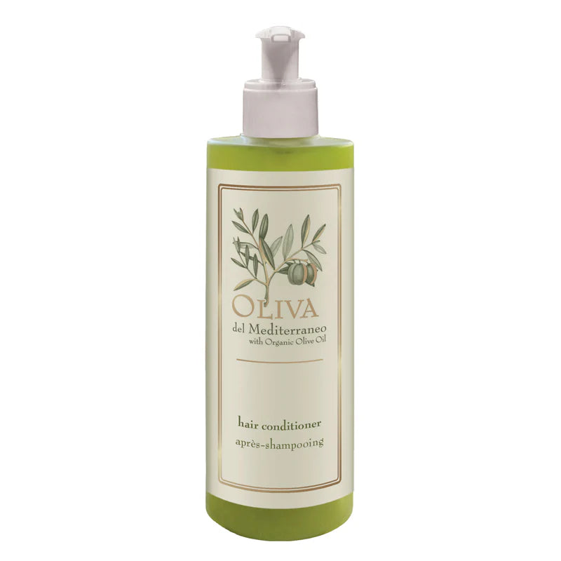 Distributeur rechargeable après-shampoing cheveux Real 400 ml - Olive de la Méditerranée - Ligne de Courtoisie