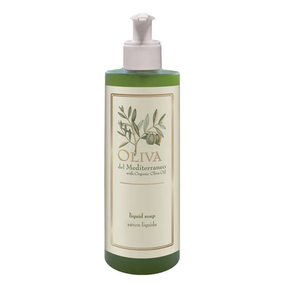 Distributeur de savon liquide rechargeable, 400 ml - Olive méditerranéenne
