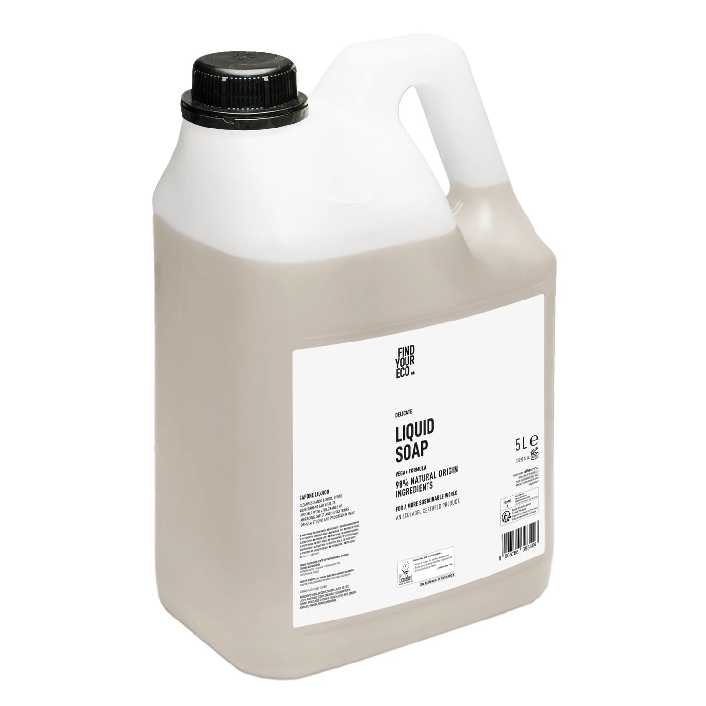 Ricarica Sapone Liquido 5 LT - Find Your Eco - Linea Cortesia