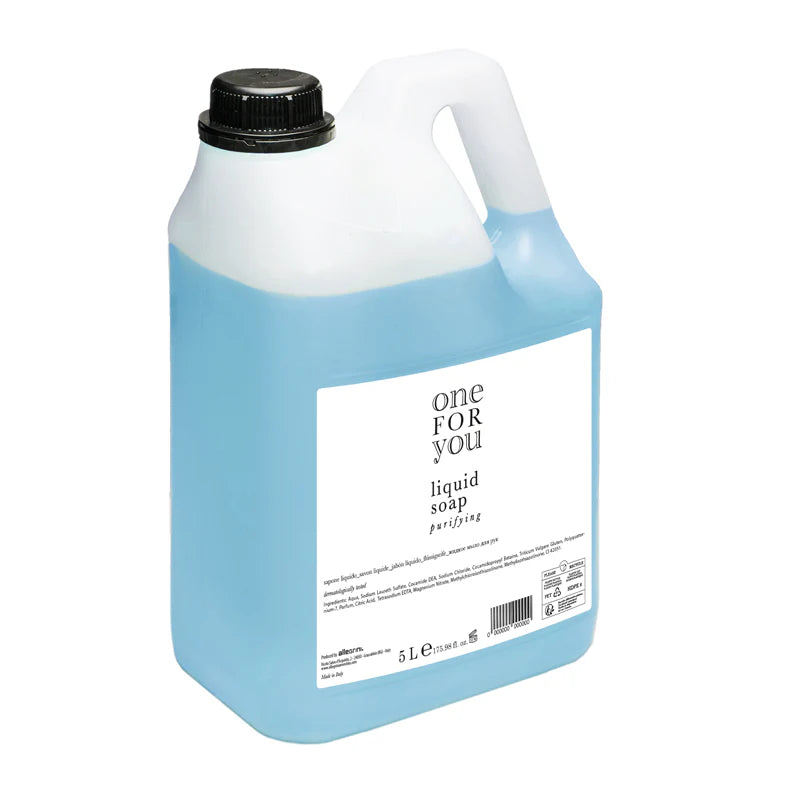 Ricarica Sapone Liquido ricarica 5 LT per dispenser - One for You - Linea Cortesia