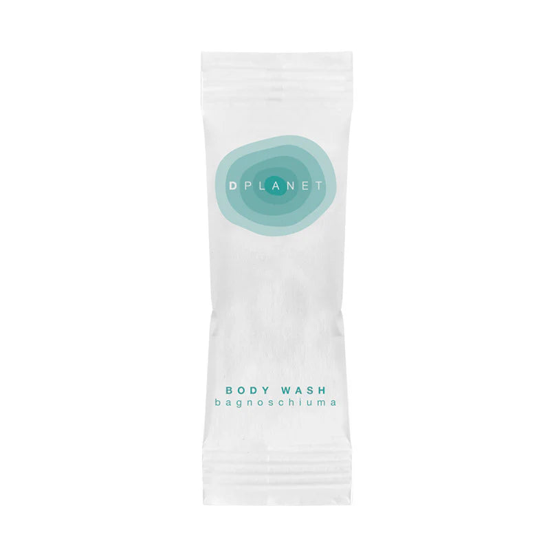 Gel doccia solido in flow pack con due pastiglie - Dplanet - Linea Cortesia