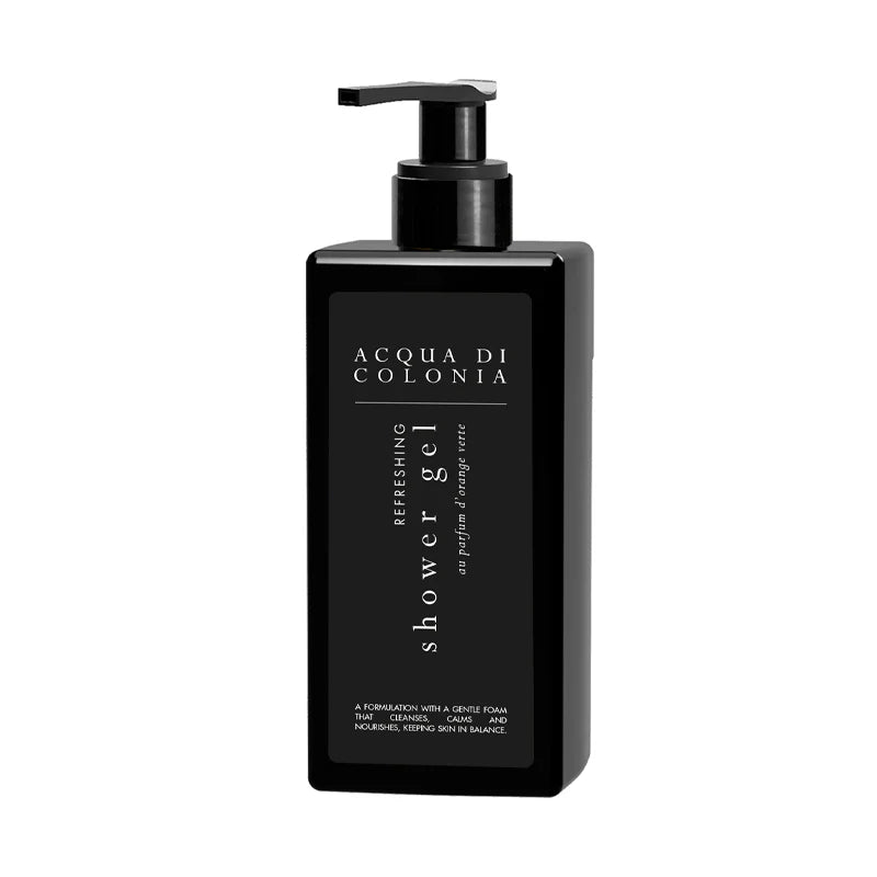Dispenser REAL QUADRO ricaricabile Gel doccia, 390 ml - Acqua di Colonia - Linea Cortesia