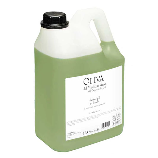 Ricarica Gel Doccia 5 LT per dispenser - Oliva del Mediterraneo - Linea Cortesia