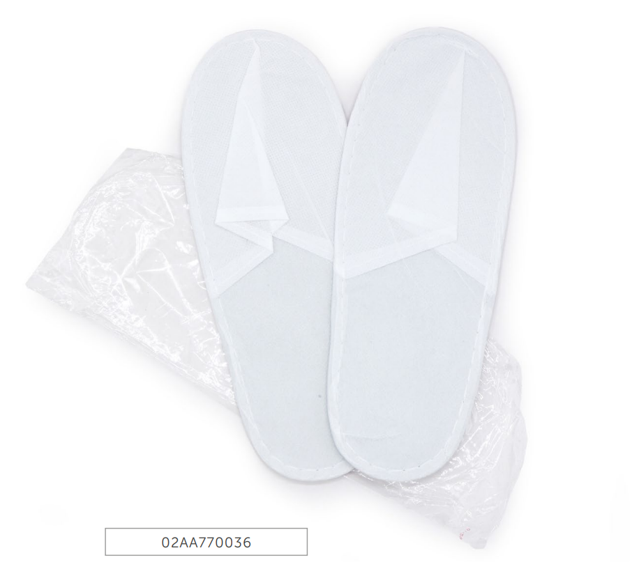 Chaussons Express en TNT blanc fermé