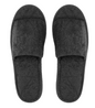 Chaussons ouverts en éponge noirs