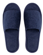 Chaussons ouverts en éponge de couleur bleue