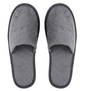 Chaussons fermés en éponge de couleur grise