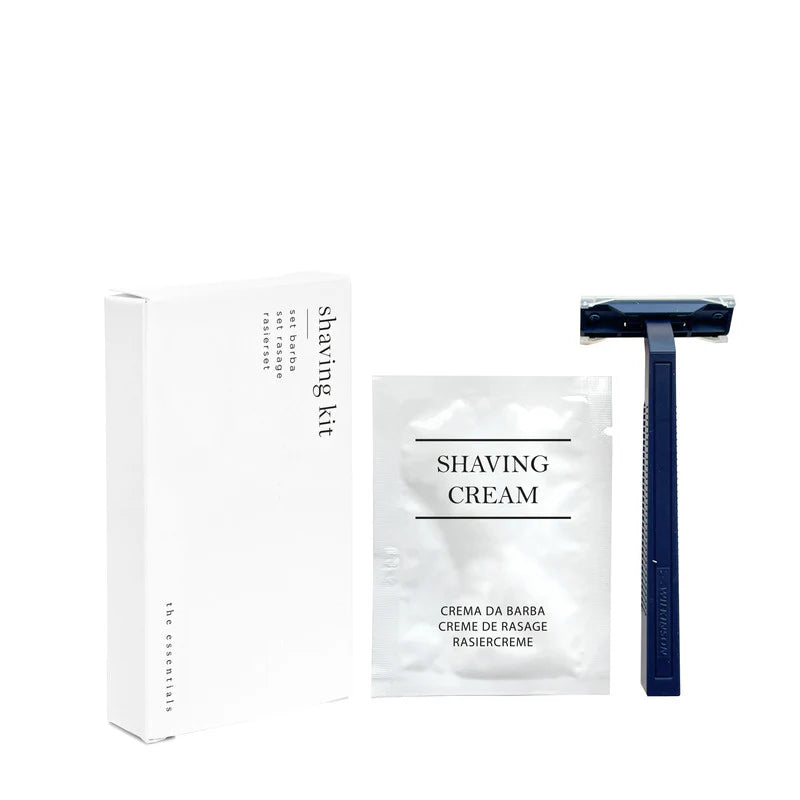 Ensemble pour barbe dans un étui en carton blanc