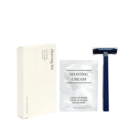 Coffret à barbe dans un étui en carton couleur crème