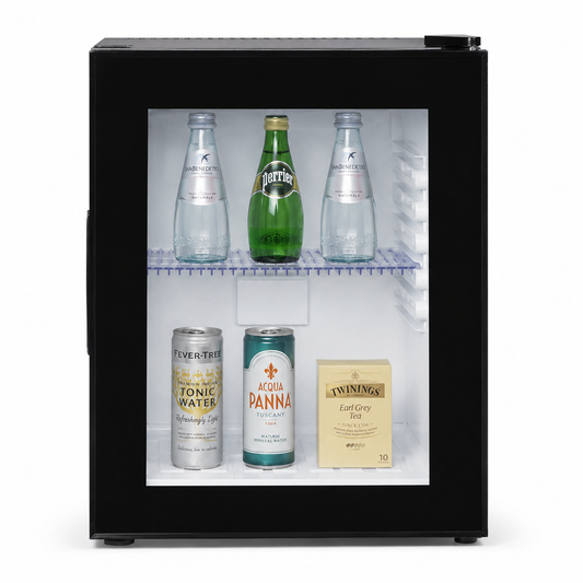 Minibar 28L Nero con Porta Vetro