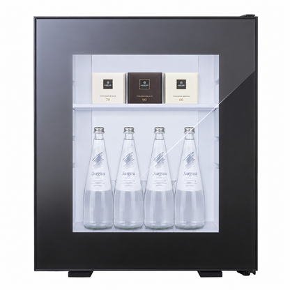 Minibar Termoelettrico 35L Nero con Porta Vetro - Luce LED