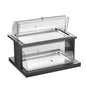 Alzata 2 Piani Con Doppia Cupola Refrigerata, Wengé, buffet Classic - By Pintinox
