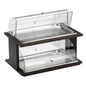 Alzata 2 Piani Doppia Cupola Con Vassoi Per Pasticceria, Wengé, buffet Classic - By Pintinox