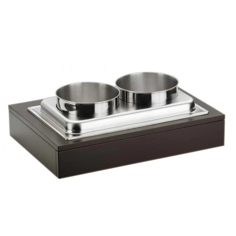 Seau à Champagne / Double Saladier, Wengé, buffet Classic - By Pintinox