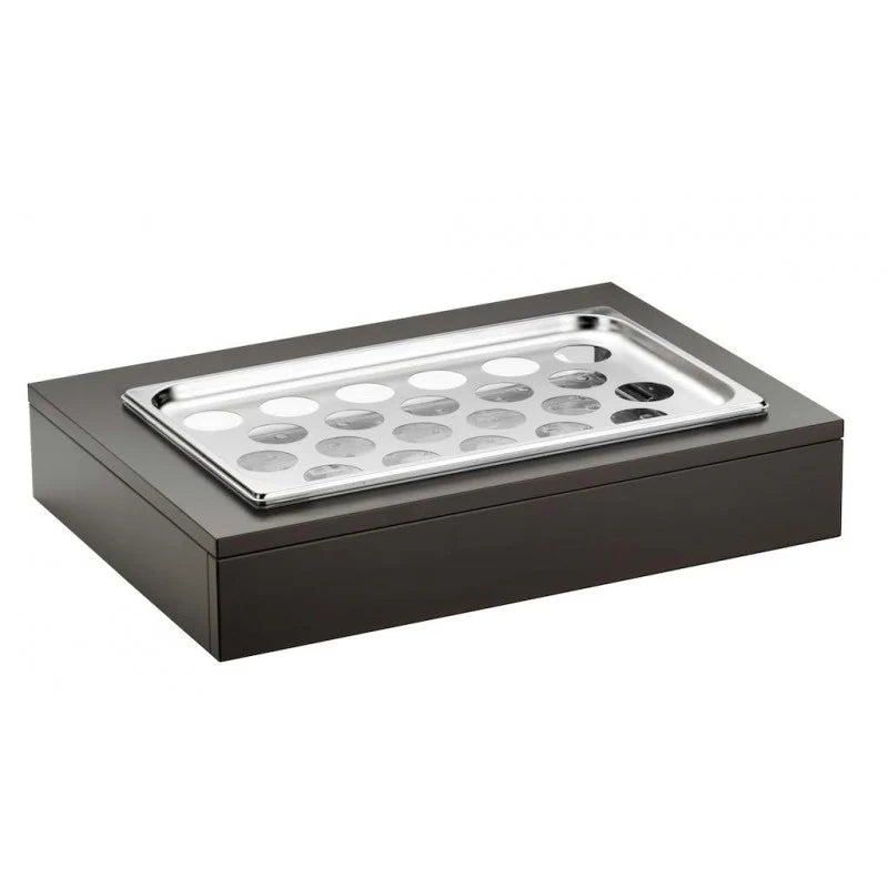 Porta Yogurt Refrigerato Con 22 Spazi, Wengé, buffet Classic - By Pintinox