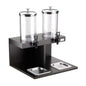 Distributeur double de jus et de boissons avec colonne réfrigérante et robinet Tomlinson, Wengé, buffet Classic - By Pintinox