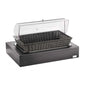 Cesta Pane Con Cupola E Base In MDF, Wengé, buffet Classic - By Pintinox