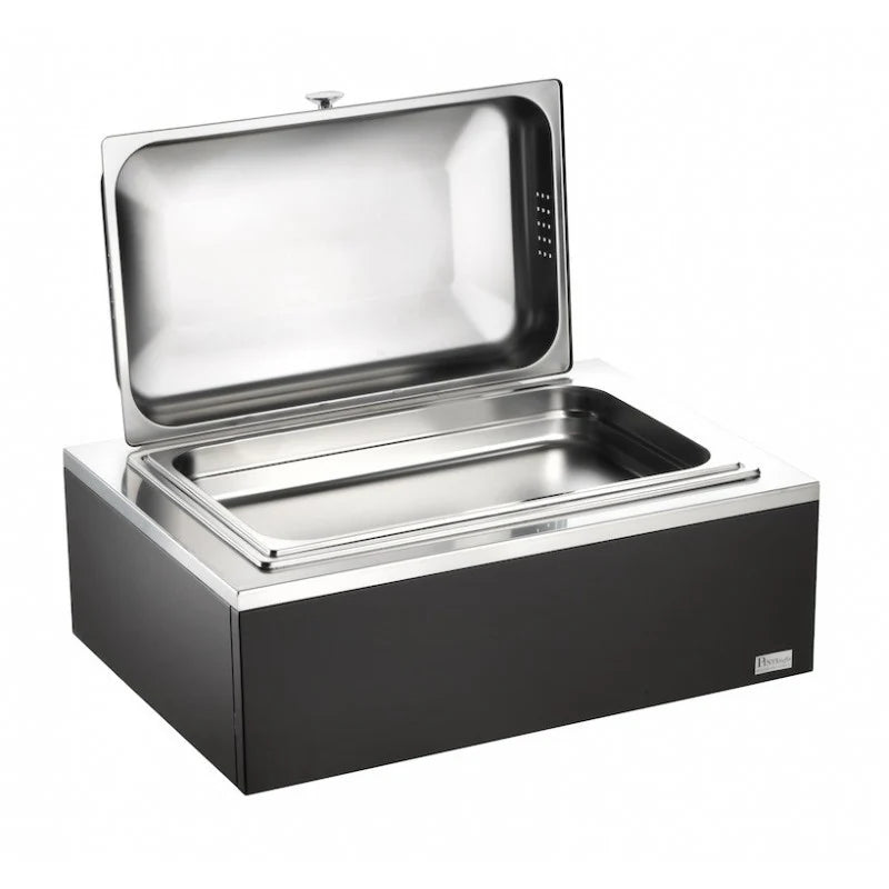 Chafing Dish Rettangolare Gn 1/1 Con Chiusura A Frizione, Wengé, buffet Classic - By Pintinox