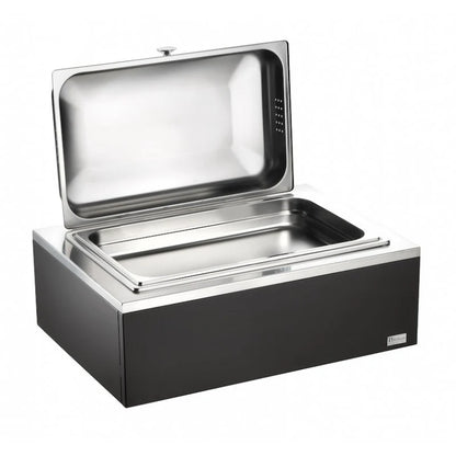 Chafing Dish Rettangolare Gn 1/1 Con Chiusura A Frizione, Wengé, buffet Classic - By Pintinox