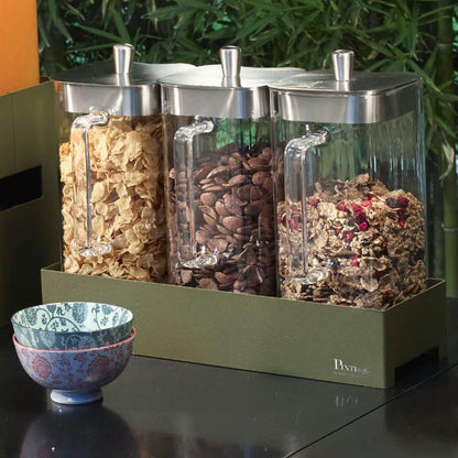 Distributore Cereali/Succhi con Base, buffet Caleido - By Pintinox