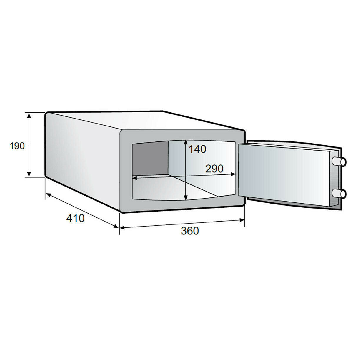Cassaforte da camera Luce LED e USB