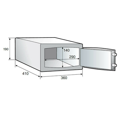 Cassaforte da camera Luce LED e USB