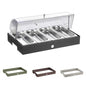 Porta Verdure 4 Scomparti Refrigerato con Base Bassa, buffet Caleido - By Pintinox