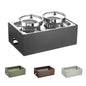 Soupière Chauffante 2 Stations avec Socle Haut, buffet Caleido - By Pintinox