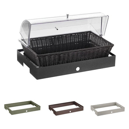 Cesta Pane, colore Wenge, con Base Bassa, buffet Caleido - By Pintinox